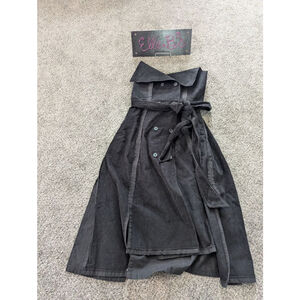 NWT Making The Cut Black Corduroy Back Detail Dress M